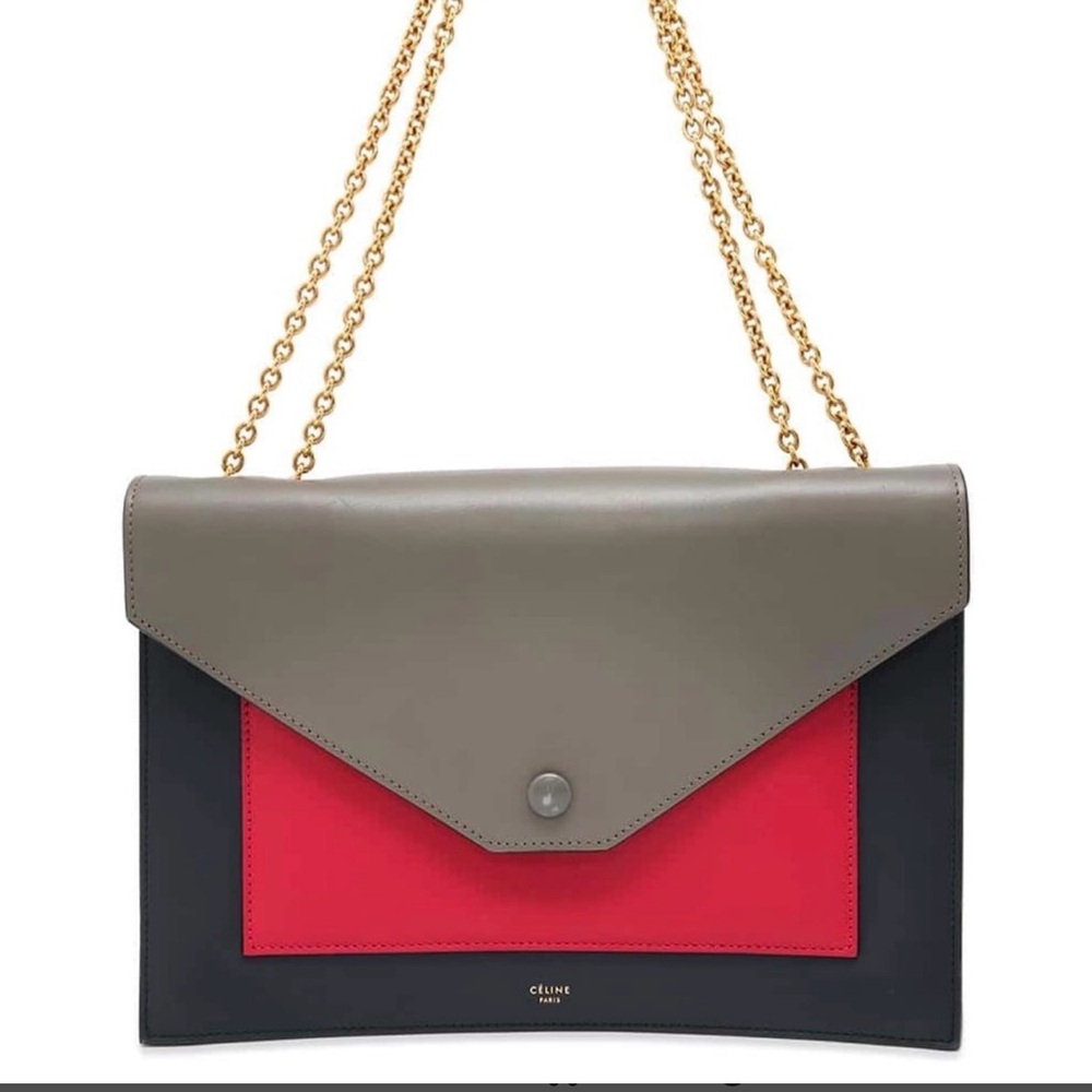 Celine Multicolor Leather Shoulder Bag